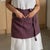 Linen Half Apron with Pocket One Size Shadow Purple