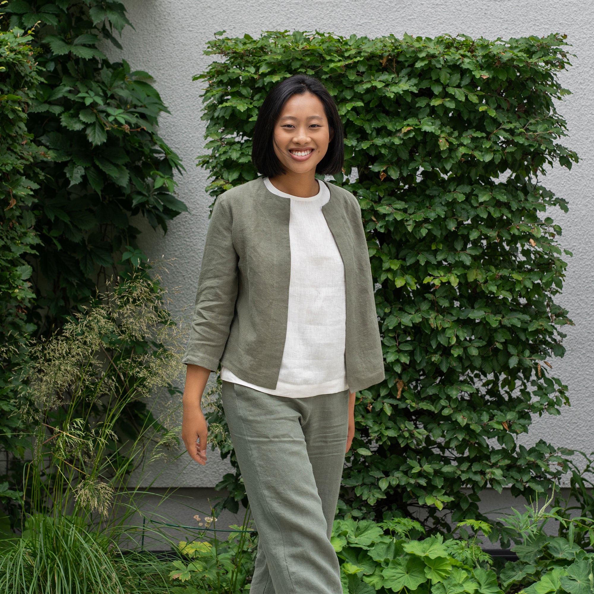 Stylish Casual Linen Jacket to Wear Over Dress ❤️ menique