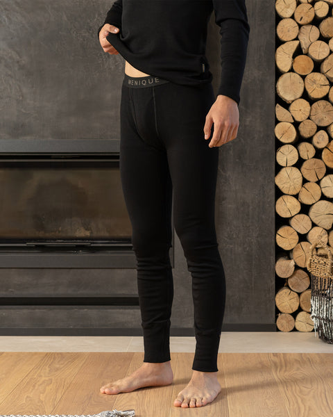 Men&#39;s 250 Merino Pants Rub Black