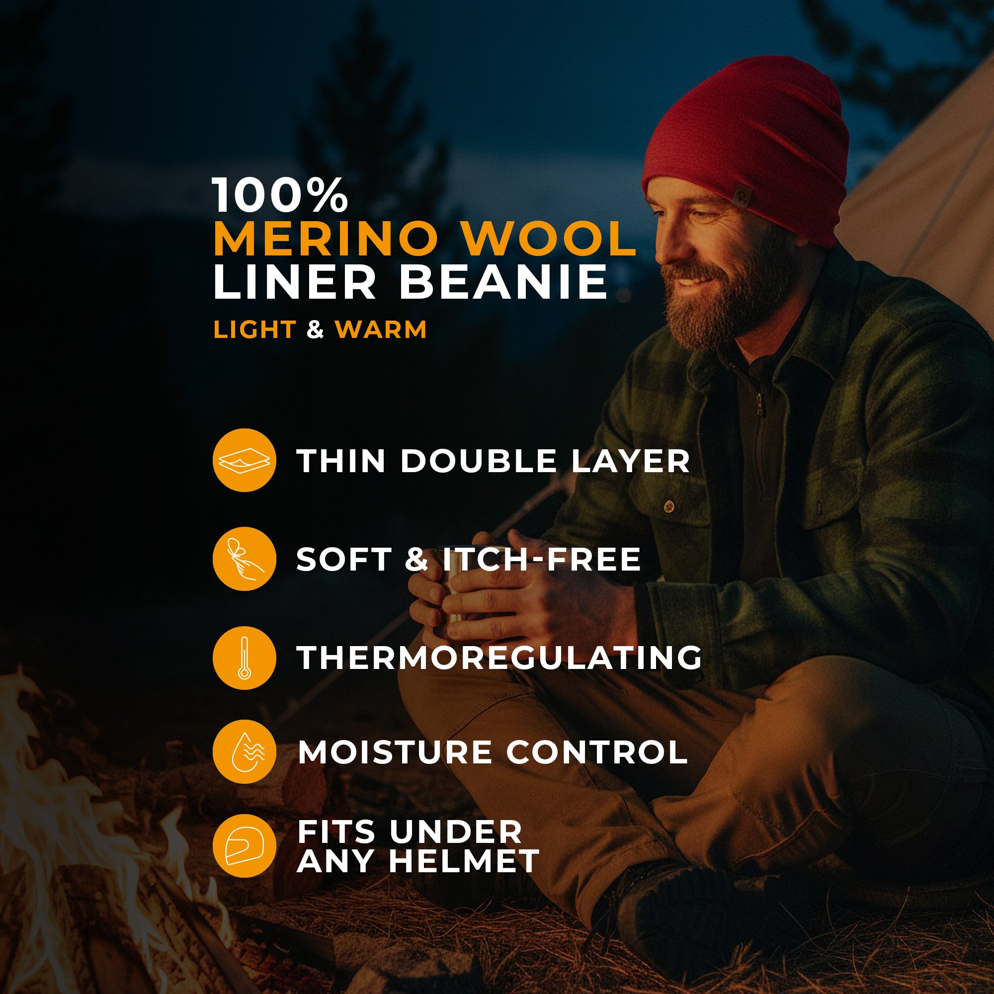 Men's Merino Beanie Perfect Grey