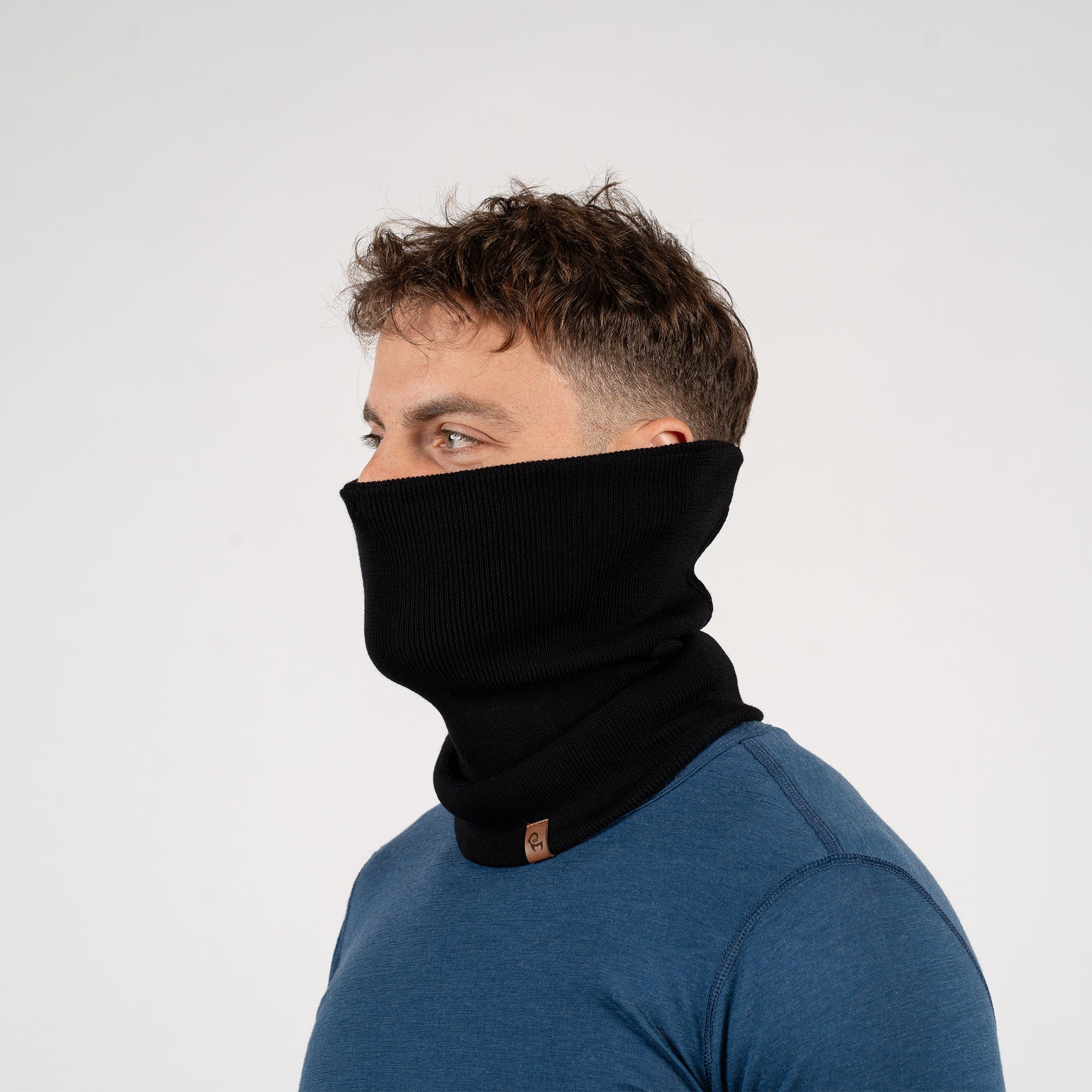 Merino Wool Knit Neck Gaiter for Men ❤️ menique - MENIQUE