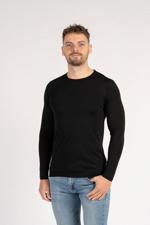 Men's 160 Thermal Long Sleeve Crew Black