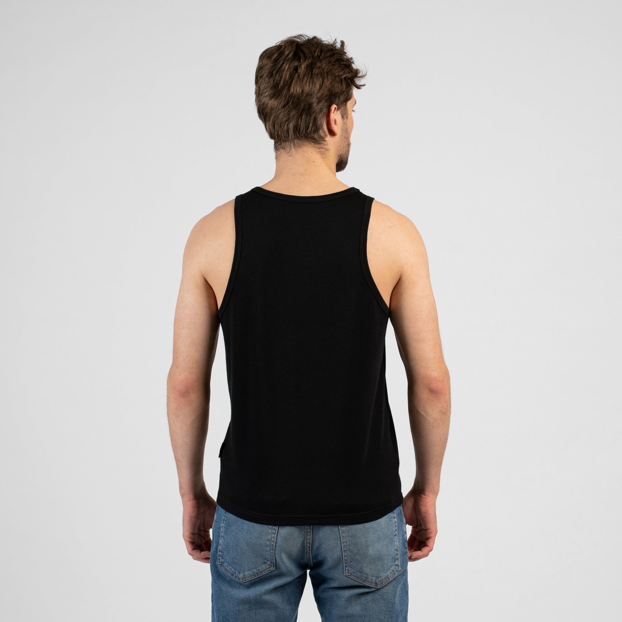 Men's Merino 160 Tank Top Black | menique - MENIQUE