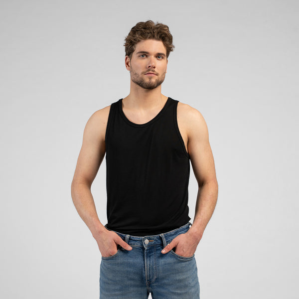 Men's Merino 160 Tank Top Black | menique - MENIQUE