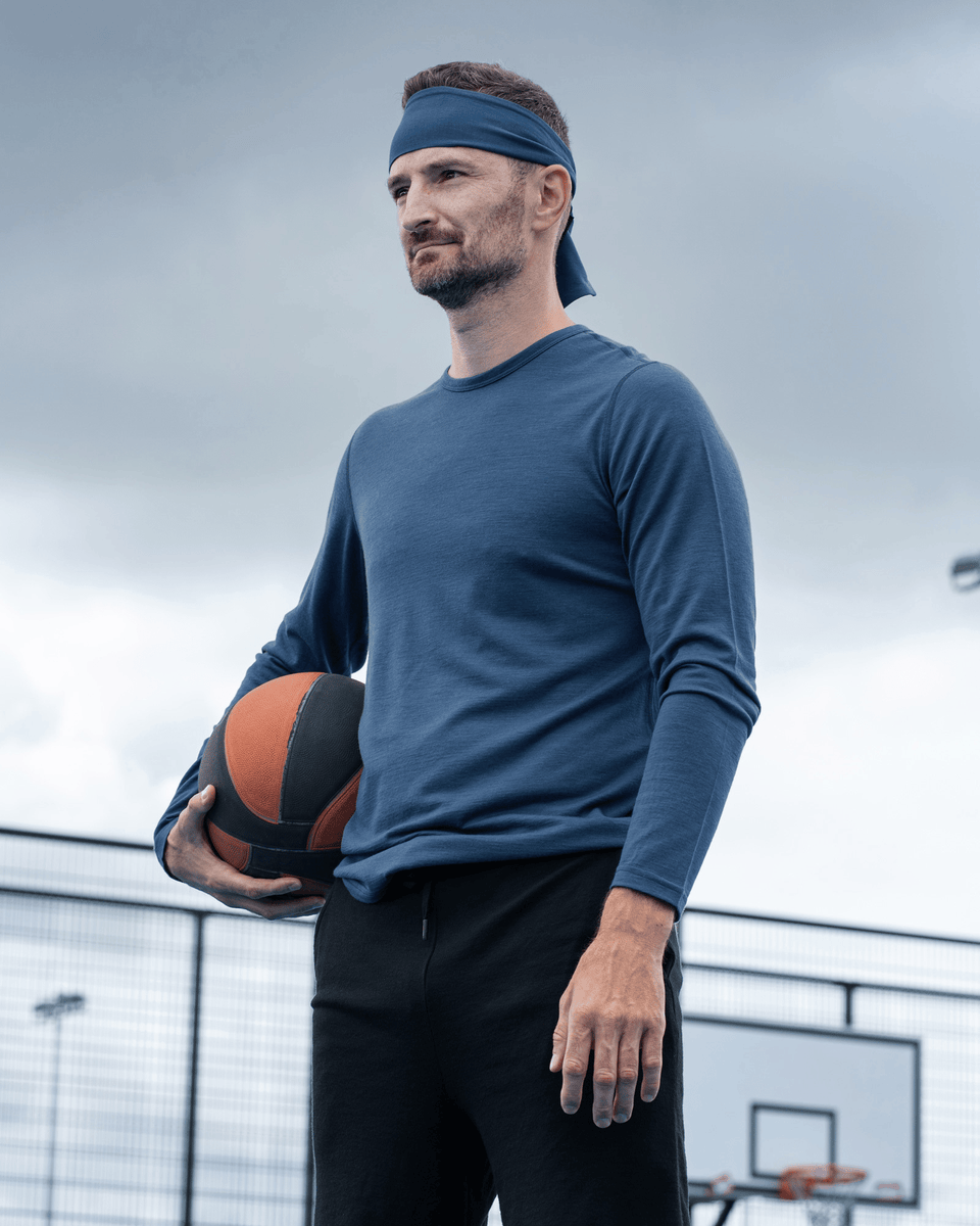 Men's Merino 160 Long Sleeve Crew Black | menique - MENIQUE