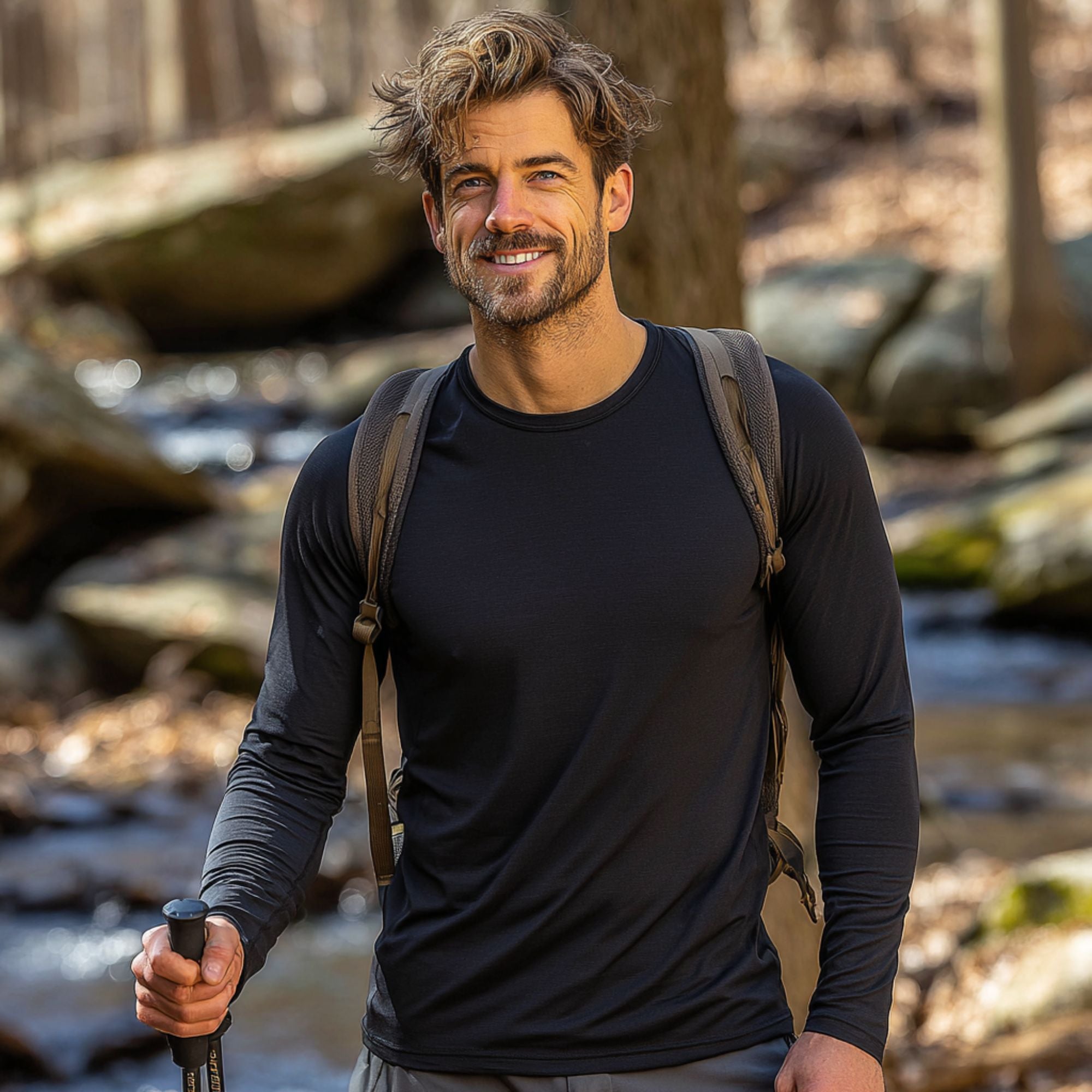 Men's Merino 160 Long Sleeve Crew Black | menique Men's Merino 160 Long Sleeve Crew Black | menique