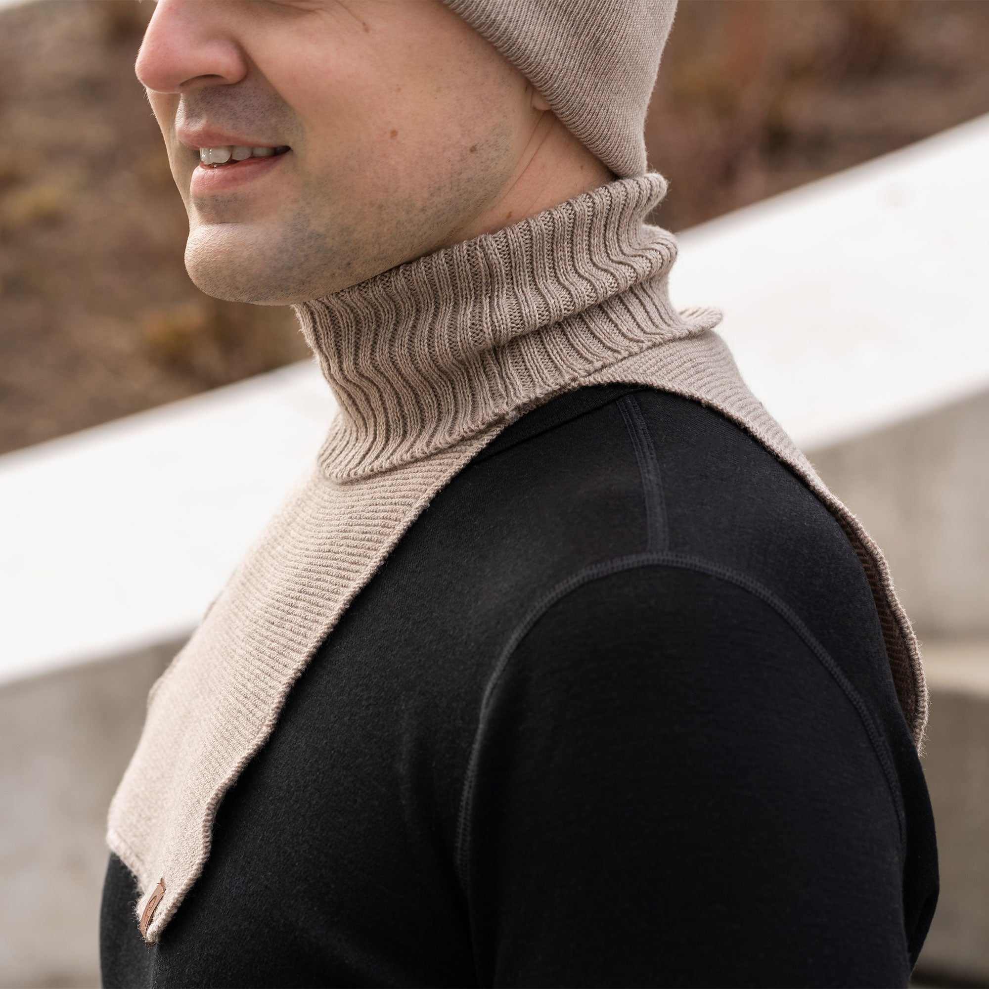 Mock turtleneck dickies with arm outlet holes