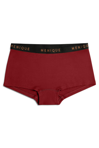 Women's Merino Boyleg Boxer Briefs - XS / Royal Cherry
