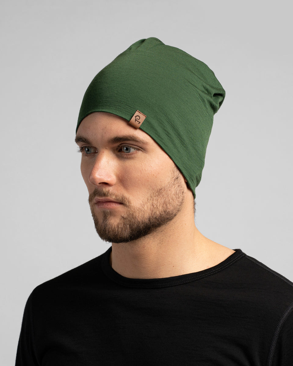 Merino Wool Beanie Hat Dark Green ❤️ menique - MENIQUE display picture 1