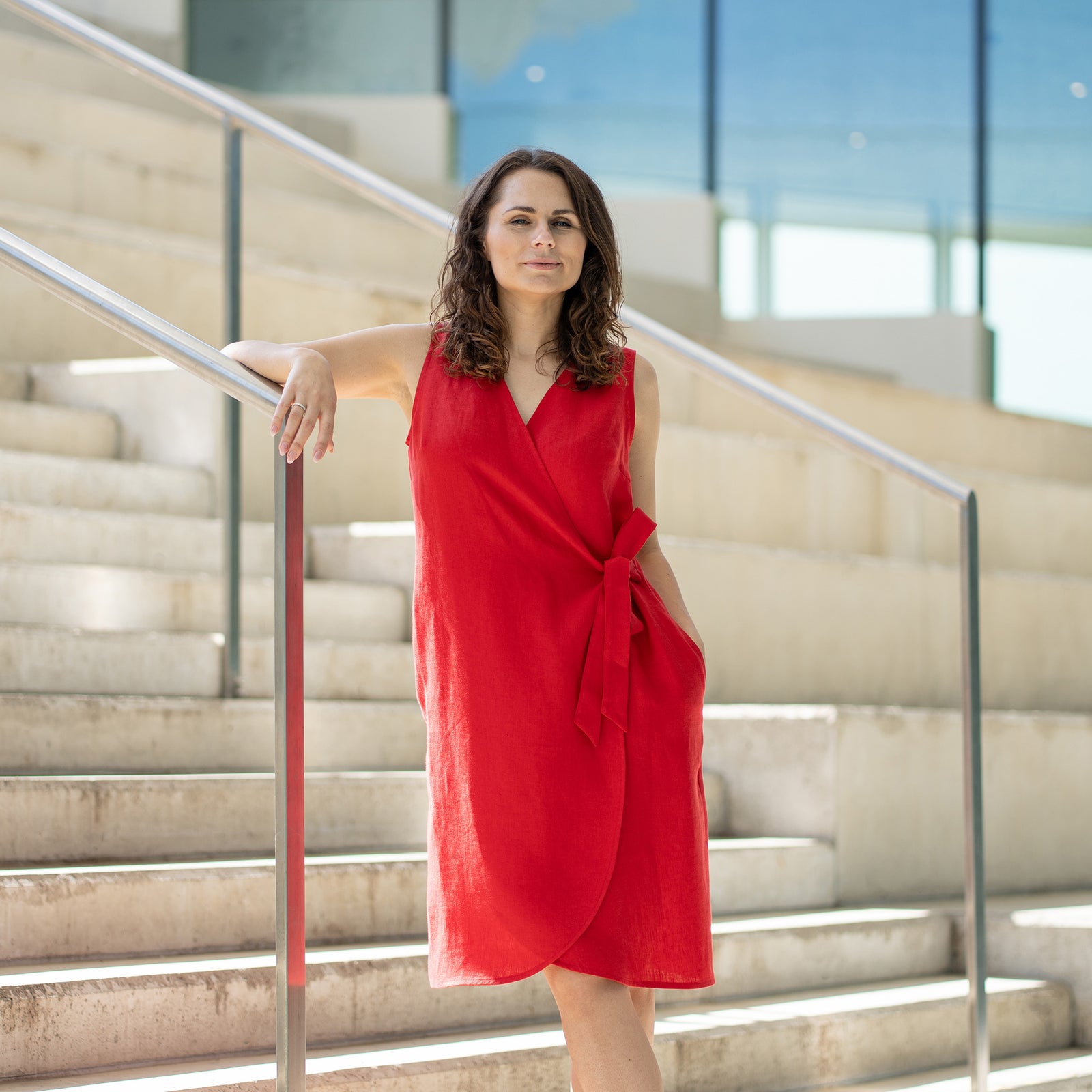 Linen Cocktail Dresses For Women | MENIQUE Linen Cocktail Dresses For Women | MENIQUE