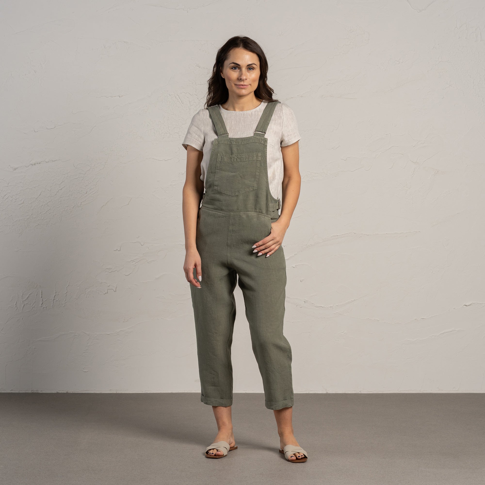 Women's Linen Jumpsuit Nicci Spicy Yellow ❤️ menique - MENIQUE