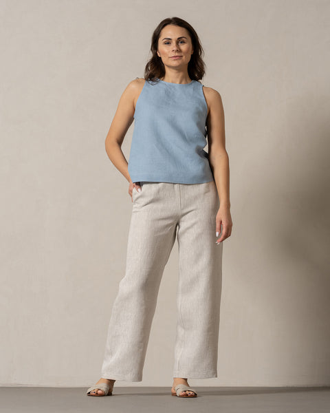 High Neck Top Nina Cloudy Blue