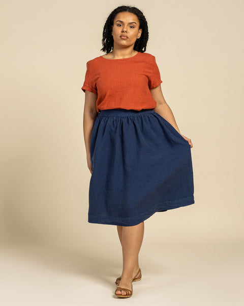 Midi Skirt Sophia storm blue