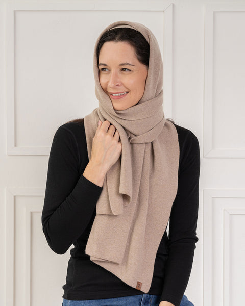 Women&#39;s Knit Scarf Merino &amp; Cashmere