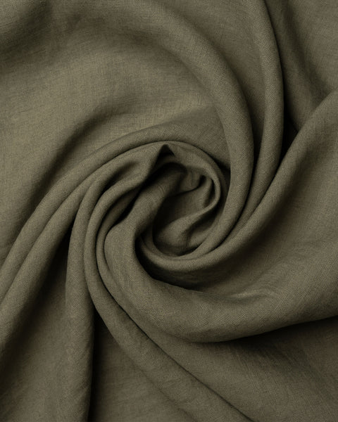 Linen Tunic Dress Selena Stone Green