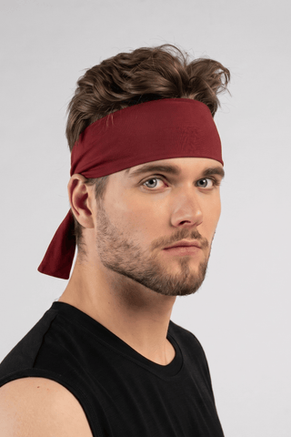 Men's Sports & Tennis Tie Headband - One Size / Royal Cherry