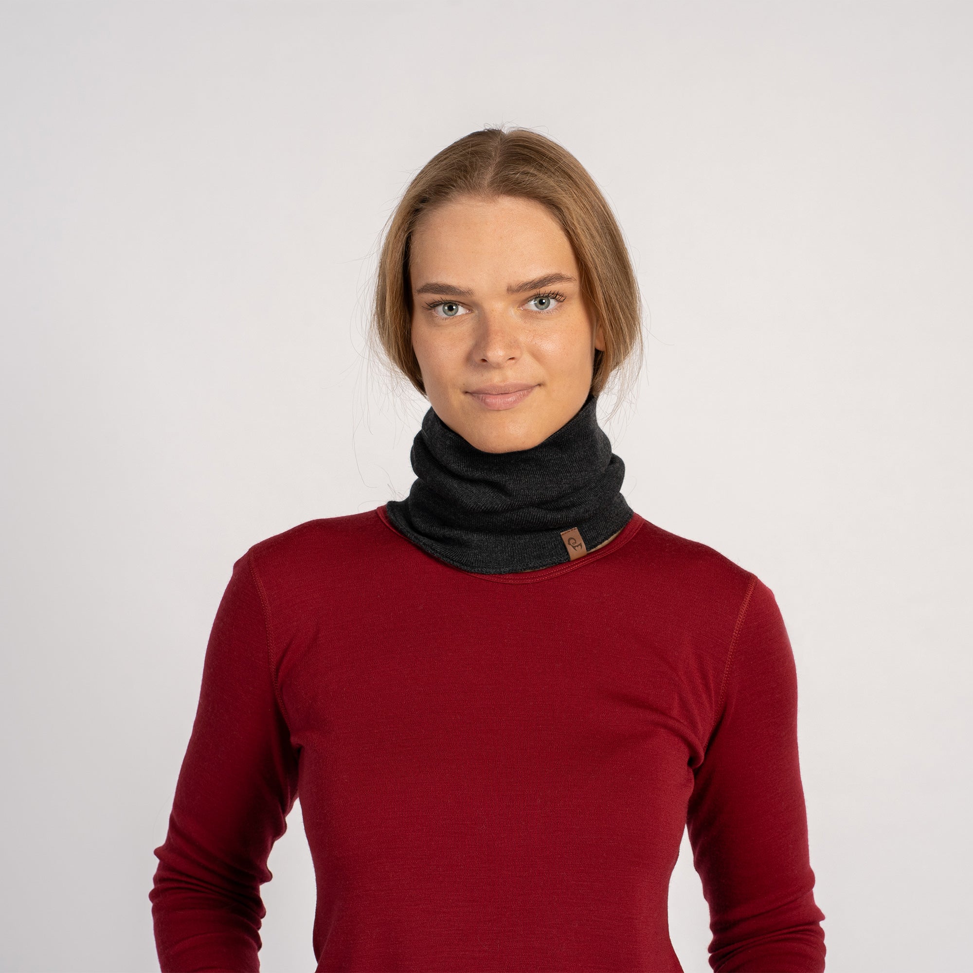 Knitted Merino Wool Neck Gaiter For Women ❤️ menique