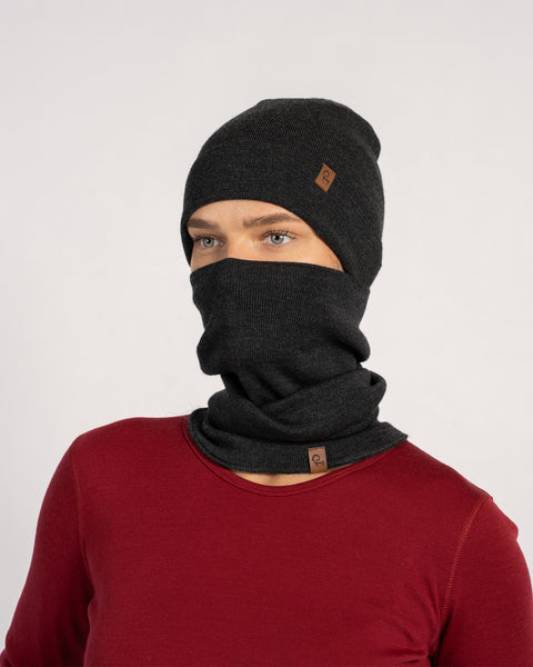 Women&#39;s Merino Wool Liner Gaiter &amp; Beanie 2-Piece