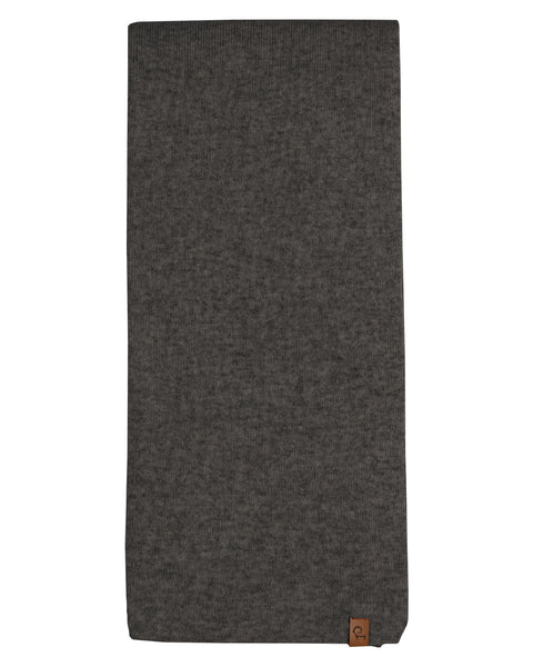 Women&#39;s Knit Scarf Merino &amp; Cashmere Dark Gray