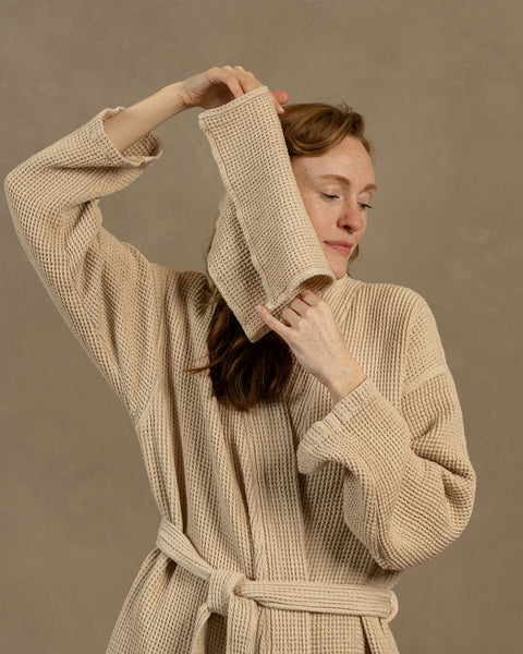 face towel in sand brown color