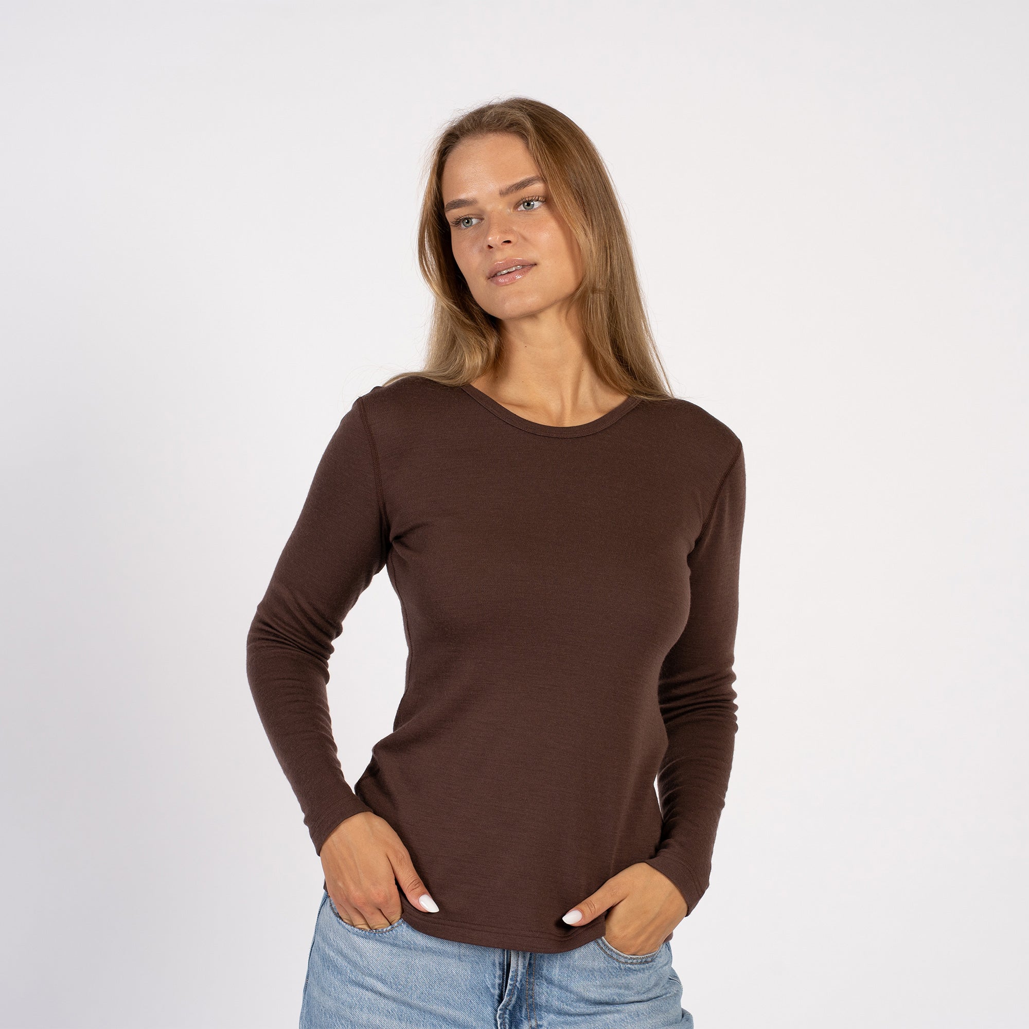 トップス ONC MERINO LONG SLEEVE T-SHIRT BROWN トップス ONC MERINO LONG SLEEVE T-SHIRT BROWN ONC MERINO】LONG