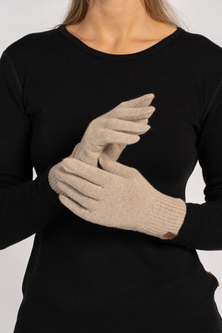 Cashmere Gloves for Women - One size / Creamy Beige