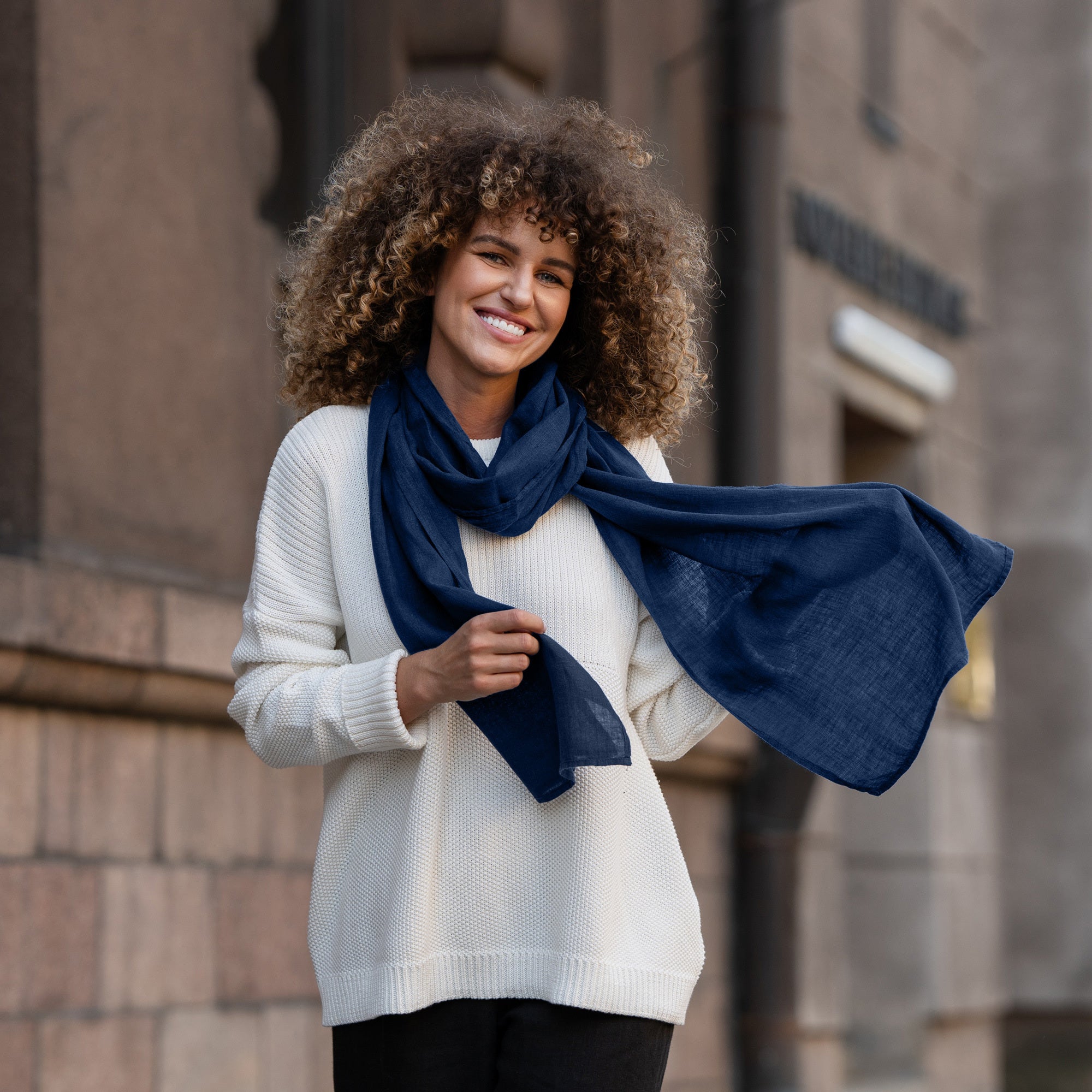 小物 Linen scarf Unisex Summer Spring Linen Scarf ❤️ menique - MENIQUE