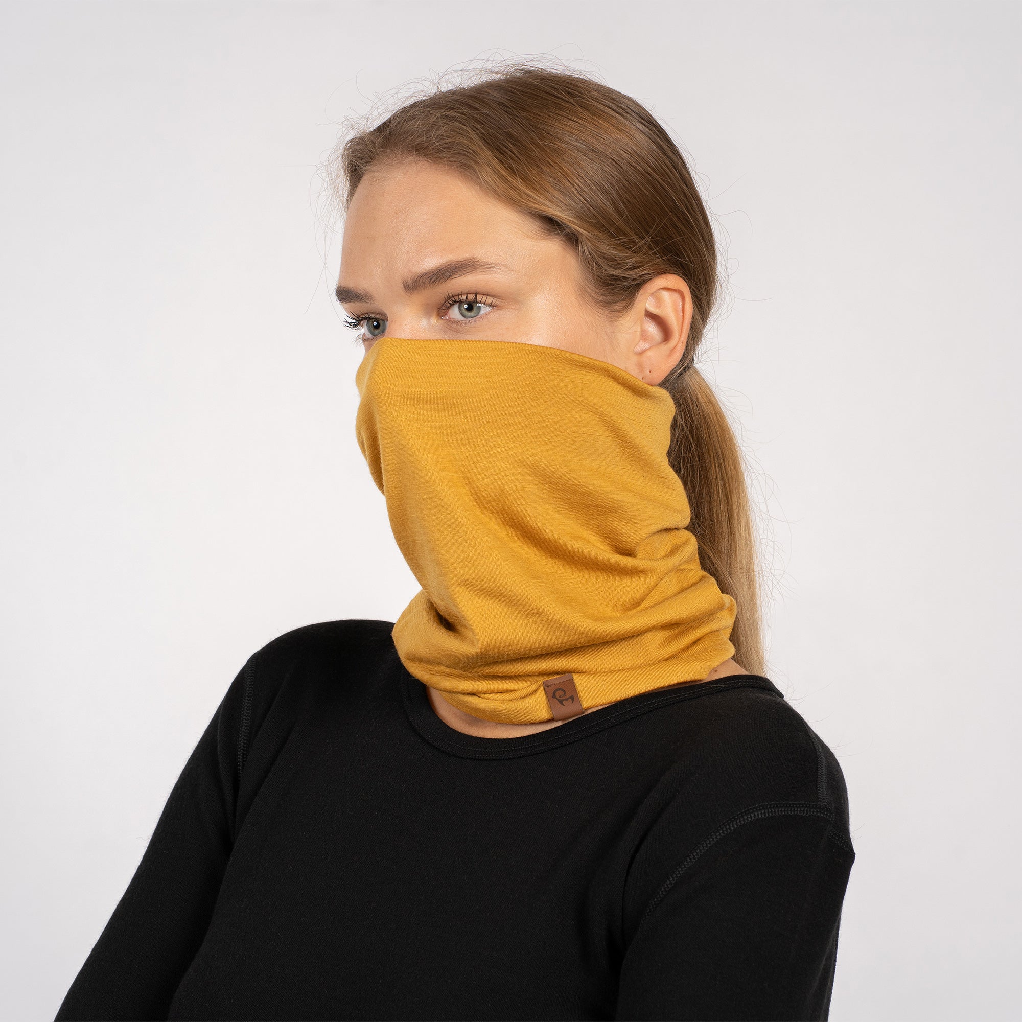 Women's Merino Neck Gaiter Yellow ♥️ menique