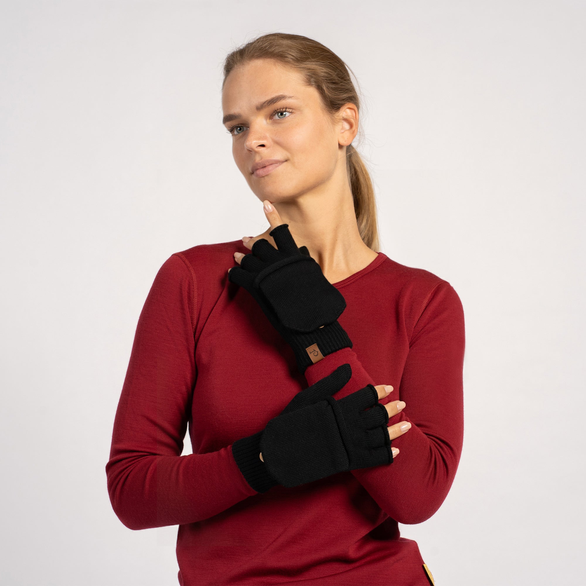 Merino Wool Convertible Gloves For Women ❤️ menique - MENIQUE
