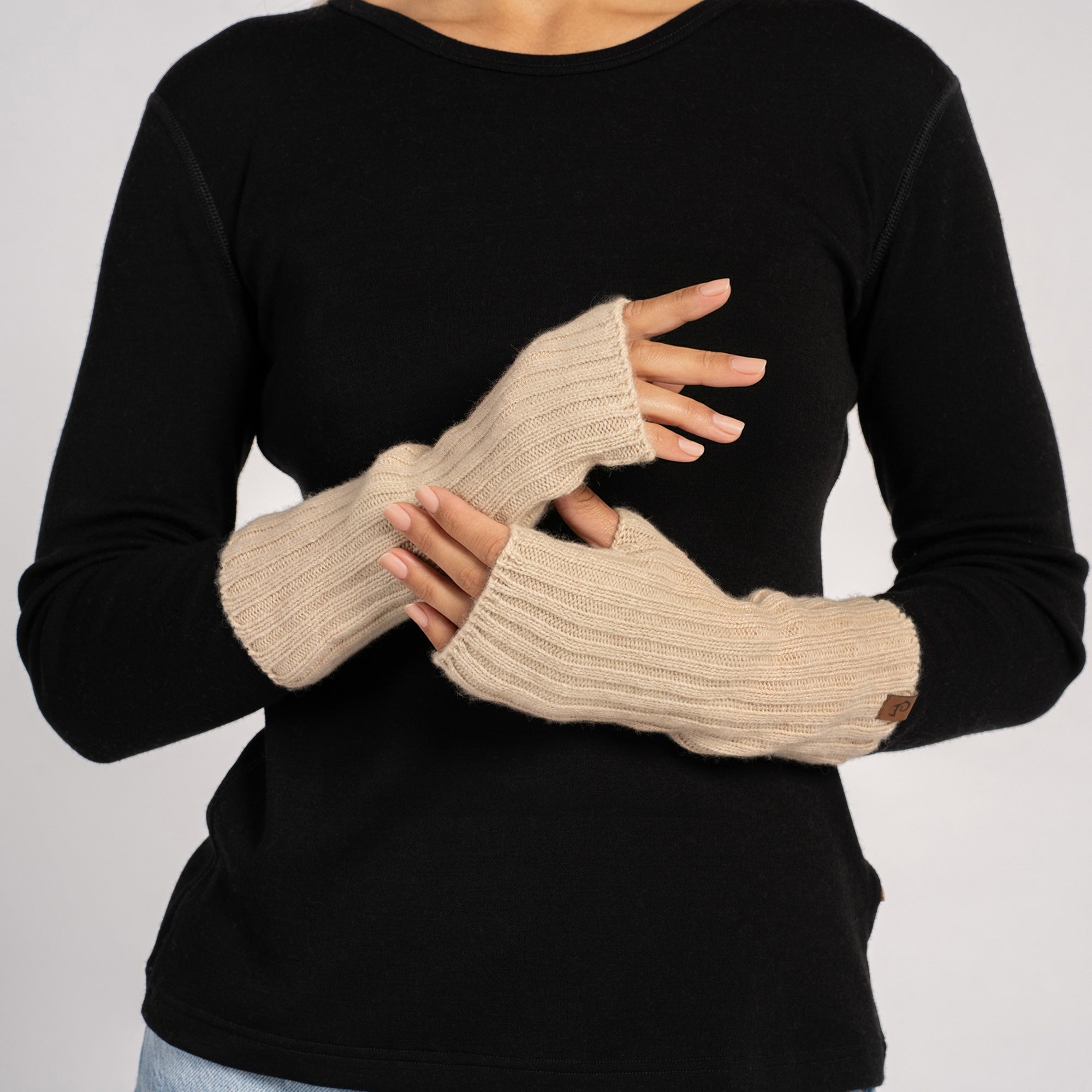 Women's Cashmere Wrist Warmer Gloves ❤️ menique - MENIQUE