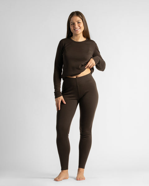 Women's 250 Leggings Chocolate Brown