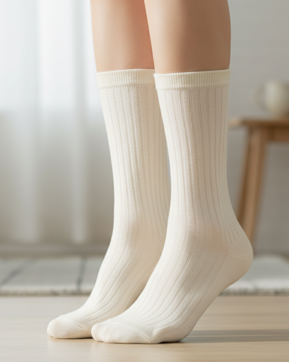 レッグウェア CLASS CCES21UNI A DOMIGO HI-SOCKS RIB Merino Rib Socks for Women ❤️ menique - MENIQUE