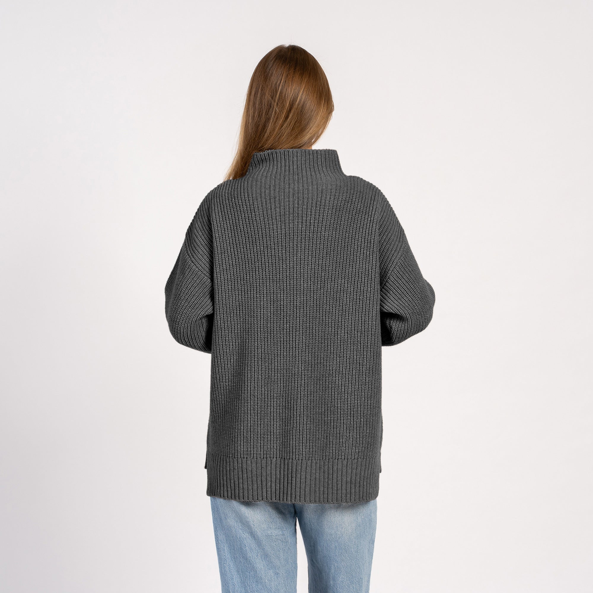 トップス if six was nine MINIMUM CASHMERE C-GRAY Relaxed Cashmere Sweater NOA ❤️ menique - MENIQUE