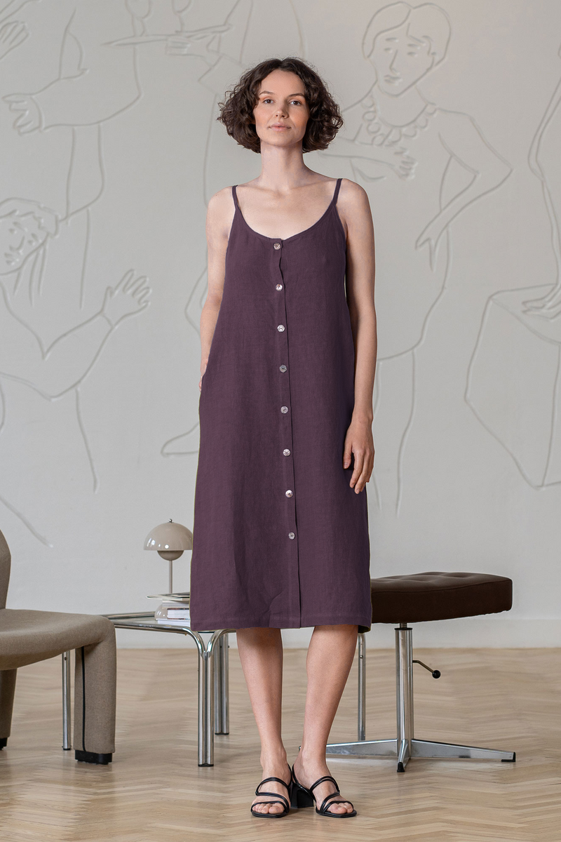 Print Long Sleeve Dresses Cotton Linen Dress Women Dress XSYCP9201229
