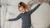 Little girl wearing Merino wool long sleeve top