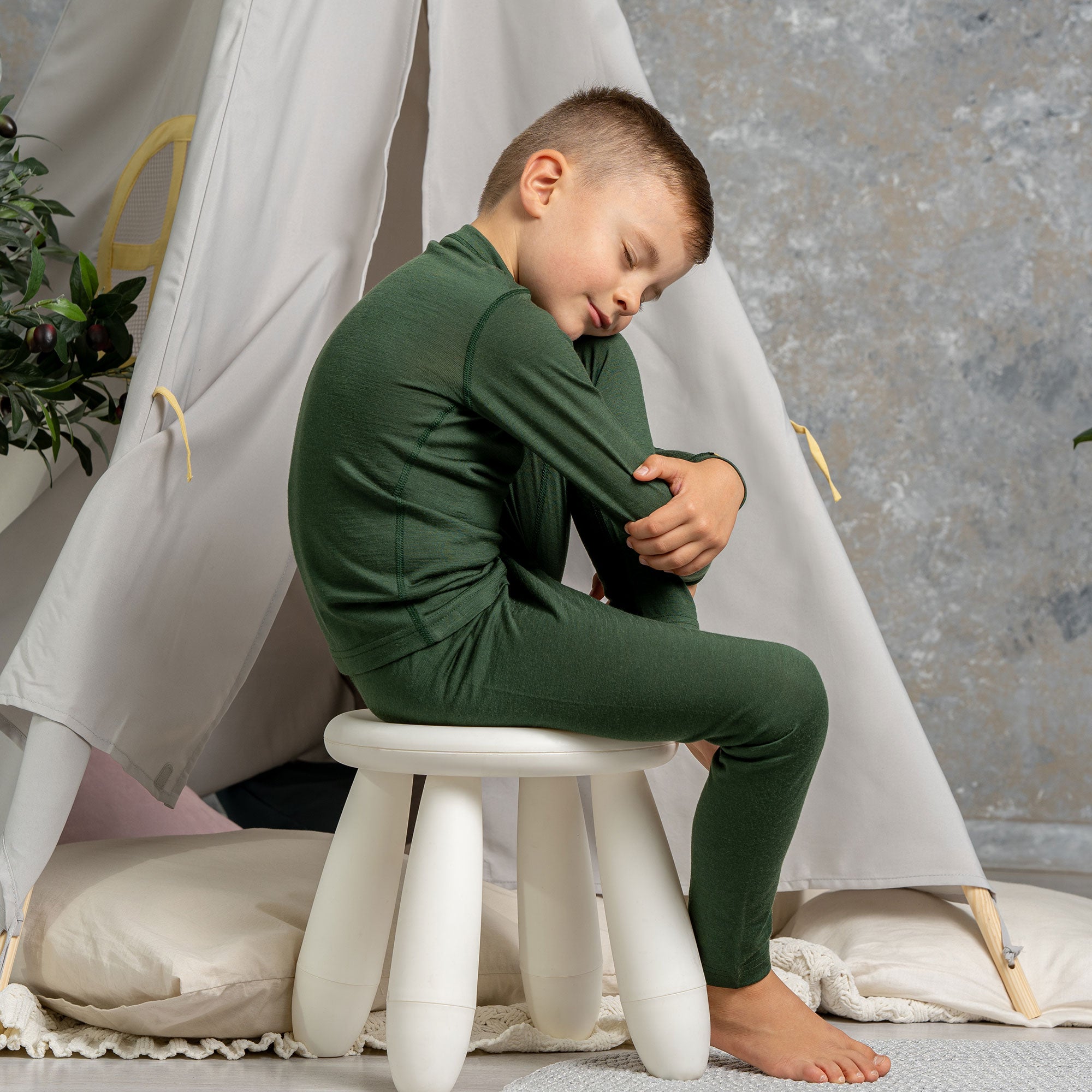 MARK & LONA® Nova Microfleece LongSleeve Baby's Merino 160 Long Sleeve Crew | menique - MENIQUE