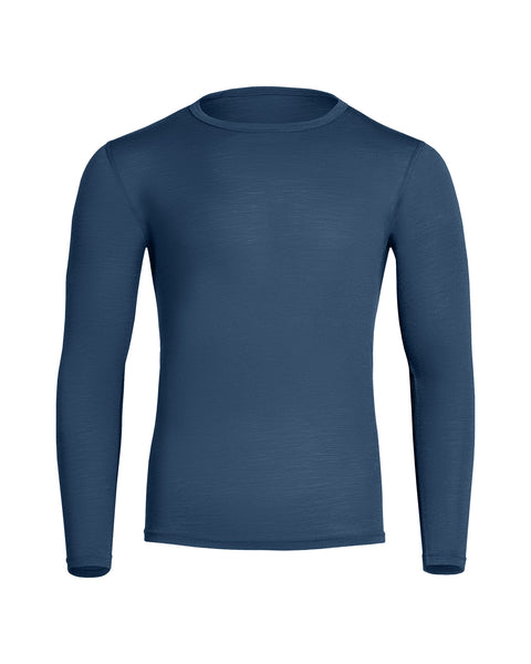 Men&#39;s 160 Thermal Long Sleeve Crew Denim