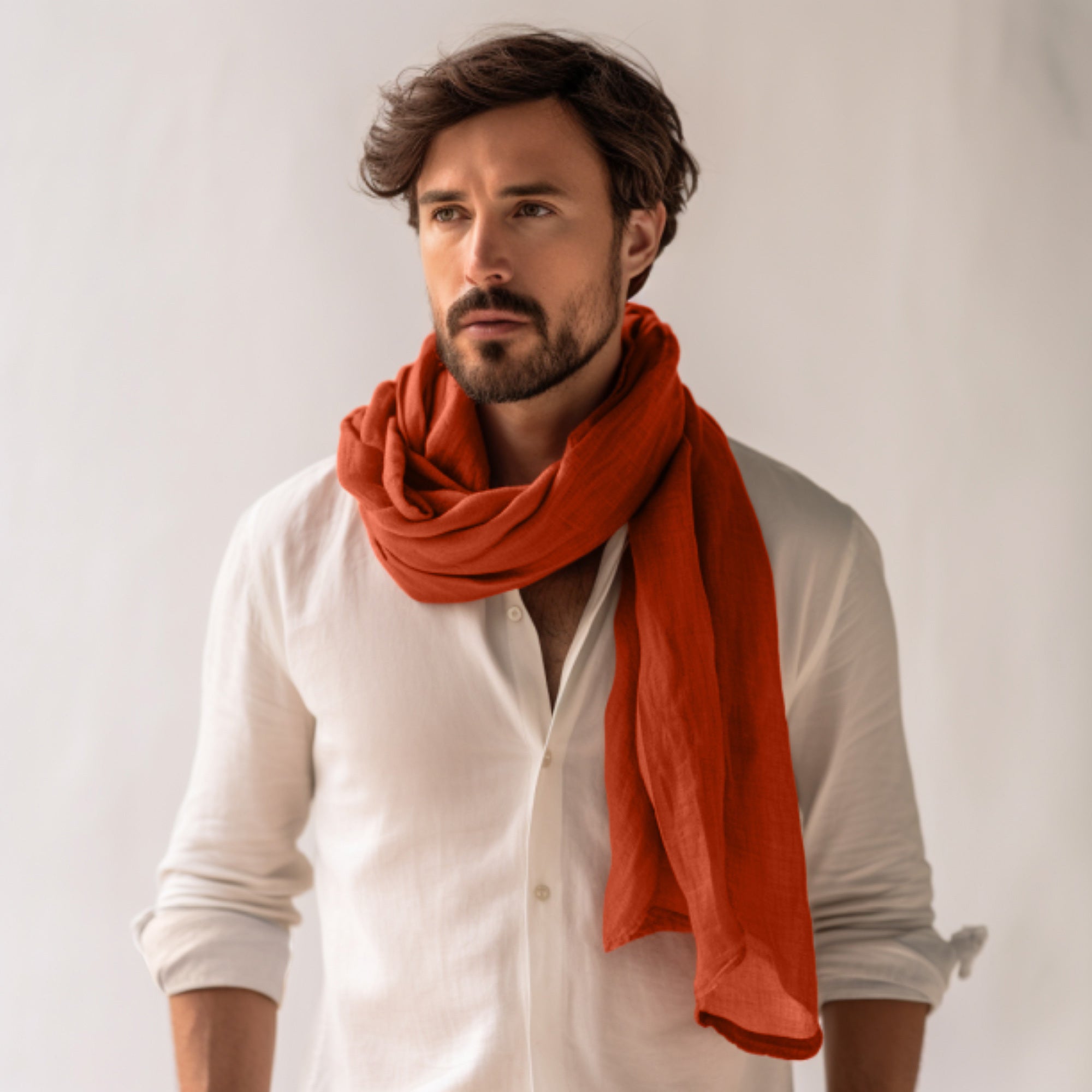 Men's Linen Scarf ❤️ menique - MENIQUE