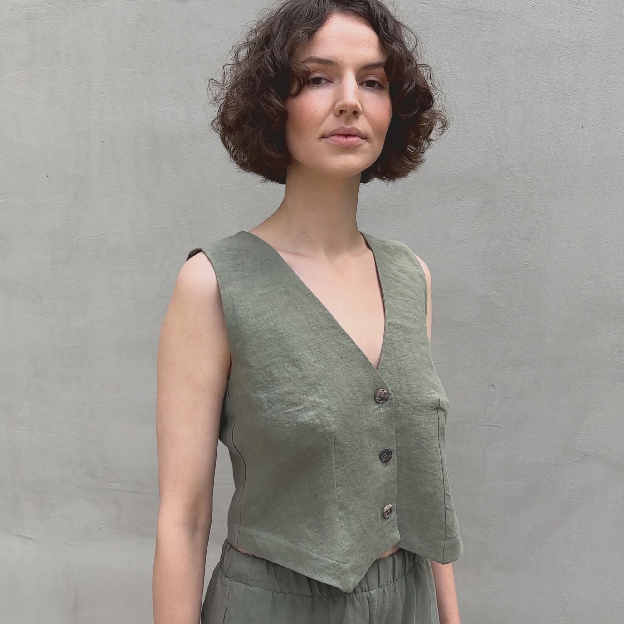 Linen Vest Ava