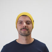 Men's Merino Beanie Yellow