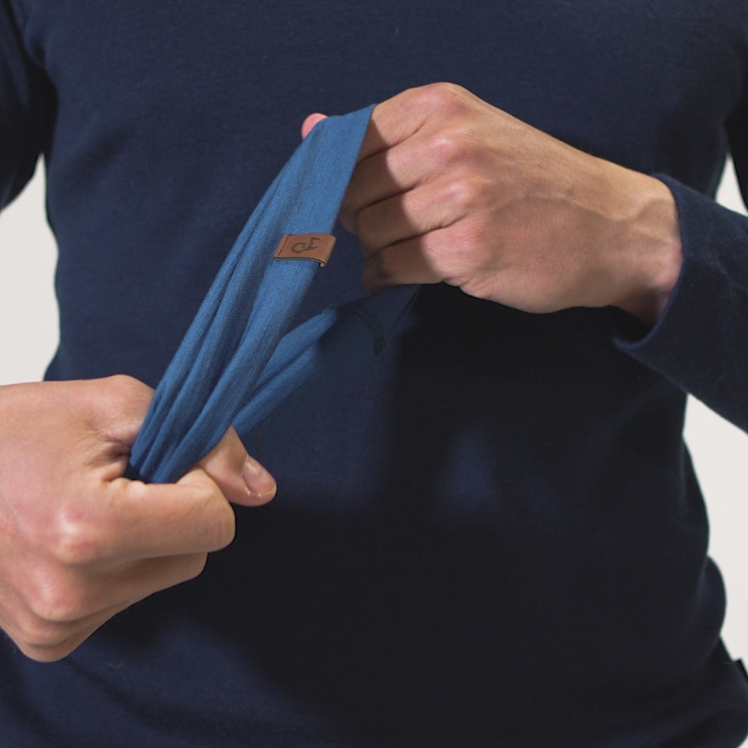 Unisex Merino Headband Denim