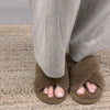 Women's Cross Fluffy Slippers