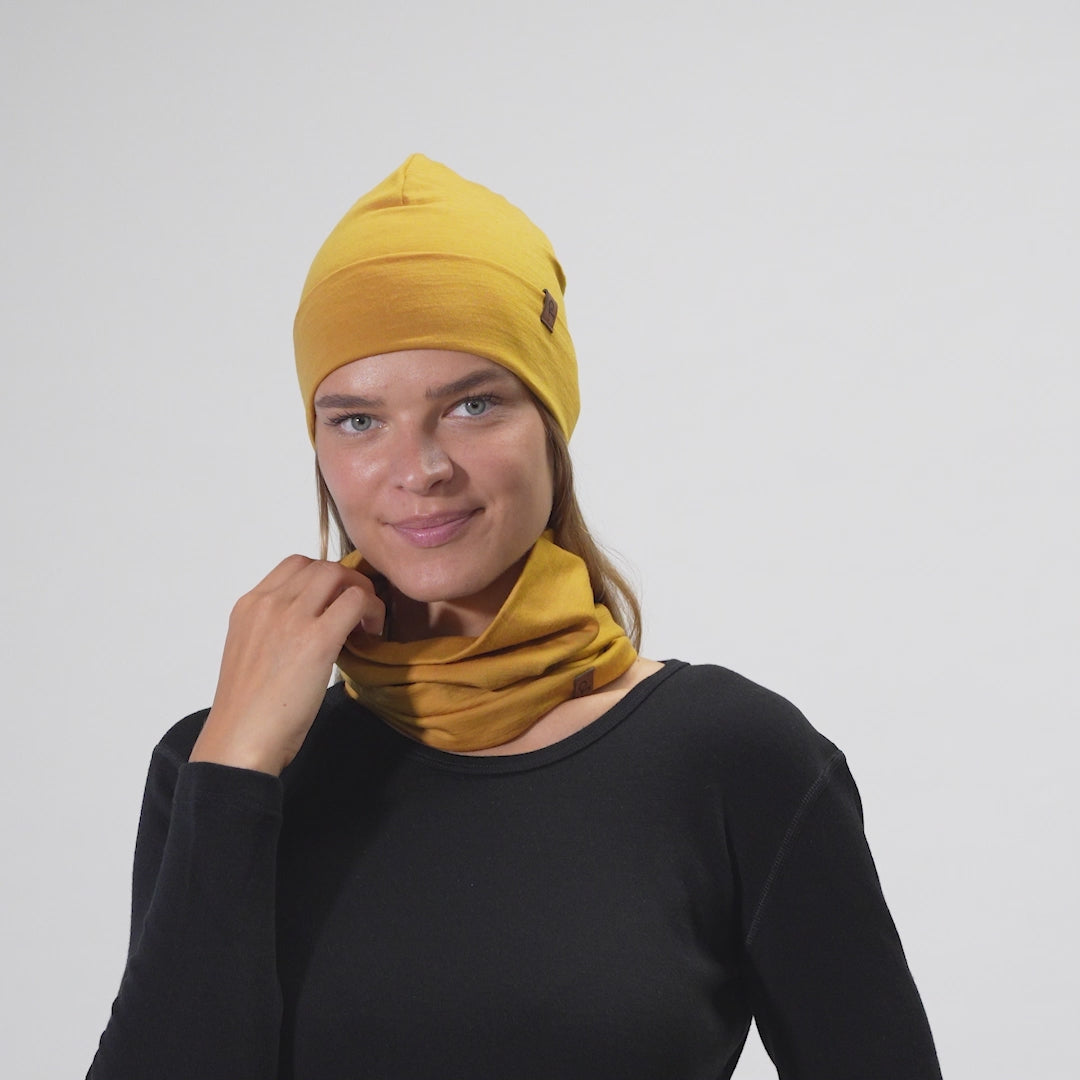 Women's Merino Beanie Yellow