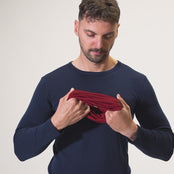 Men's Merino Neck Gaiter Royal Cherry / Red
