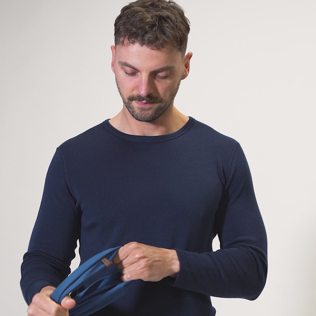 Men's Merino Neck Gaiter Denim