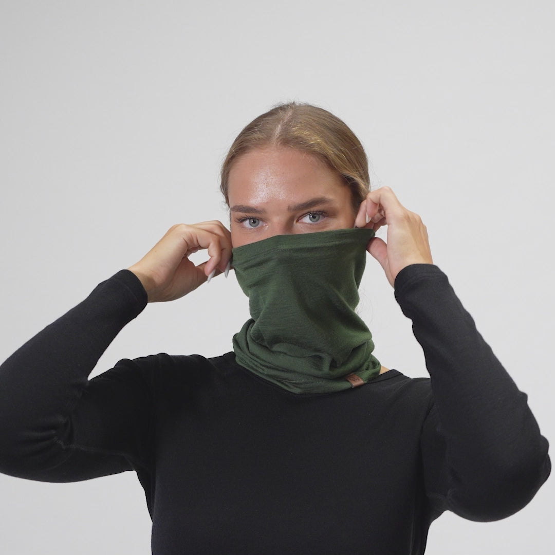 Women's Merino Wool Long Neck Gaiter