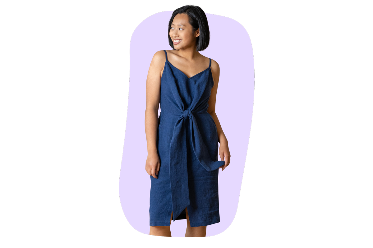 Linen clothing for women, what type of dresses to wear when you have rectangle shape