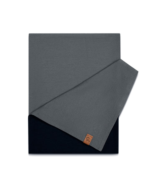 Women&#39;s Merino Scarf Black/Perfect Grey