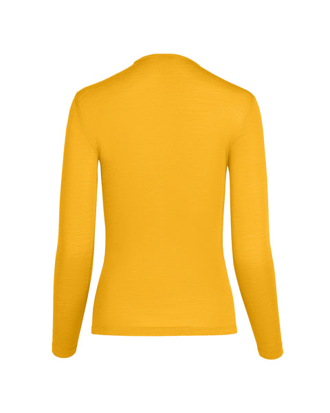 Women&#39;s 160 Thermal Long Sleeve Crew Yellow