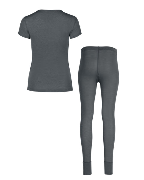 Packshot of womens short sleeve and leggings set